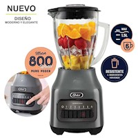 Licuadora Oster® Con Vaso de Vidrio y 6 Velocidades más Pulso BLSTPEG-GPB